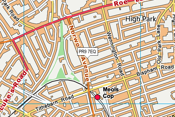 PR9 7EQ map - OS VectorMap District (Ordnance Survey)