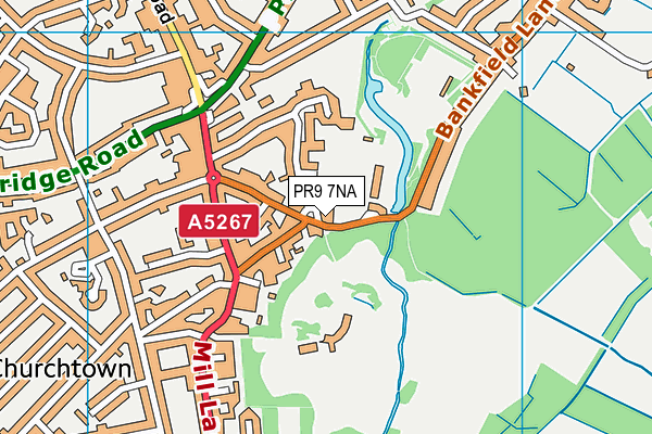 PR9 7NA map - OS VectorMap District (Ordnance Survey)