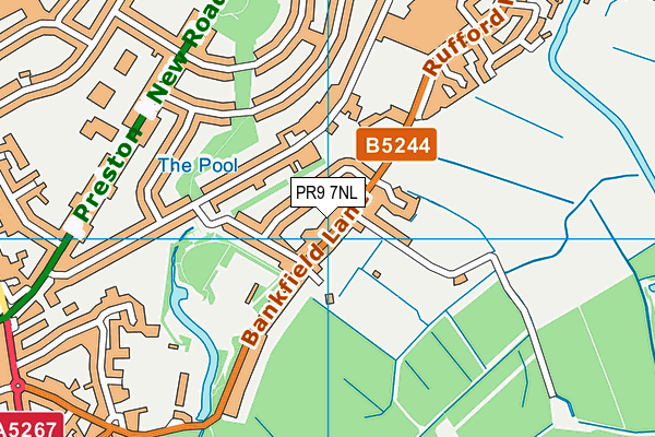 PR9 7NL map - OS VectorMap District (Ordnance Survey)