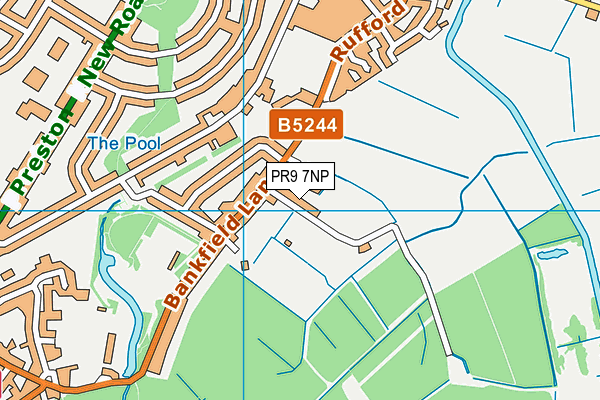 PR9 7NP map - OS VectorMap District (Ordnance Survey)