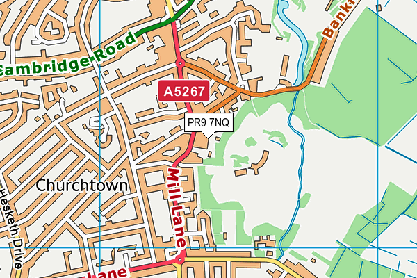 PR9 7NQ map - OS VectorMap District (Ordnance Survey)