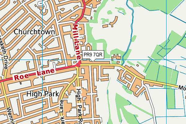 Map Of Churchtown Southport Pr9 7Qr Maps, Stats, And Open Data