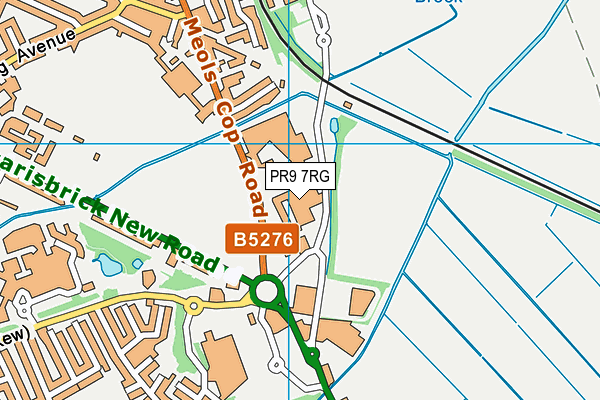 PR9 7RG map - OS VectorMap District (Ordnance Survey)