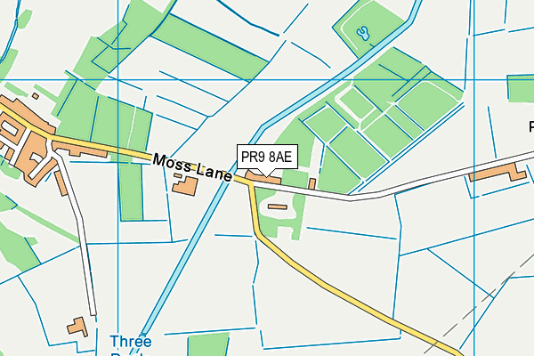 PR9 8AE map - OS VectorMap District (Ordnance Survey)