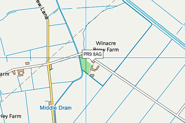 PR9 8AG map - OS VectorMap District (Ordnance Survey)