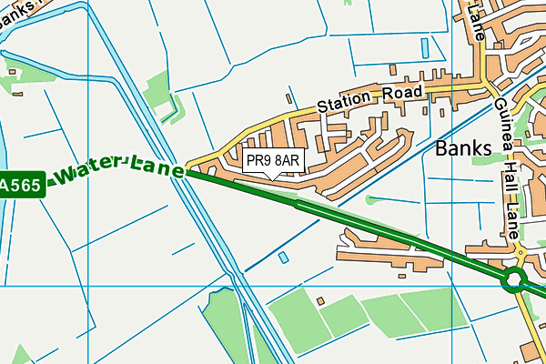 PR9 8AR map - OS VectorMap District (Ordnance Survey)