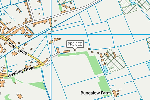 PR9 8EE map - OS VectorMap District (Ordnance Survey)