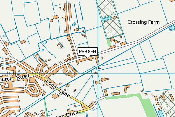 PR9 8EH map - OS VectorMap District (Ordnance Survey)
