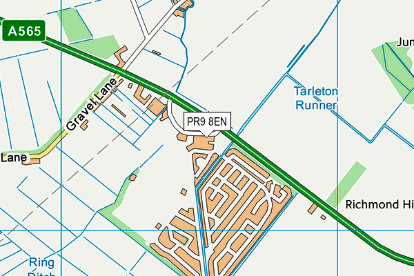 PR9 8EN map - OS VectorMap District (Ordnance Survey)