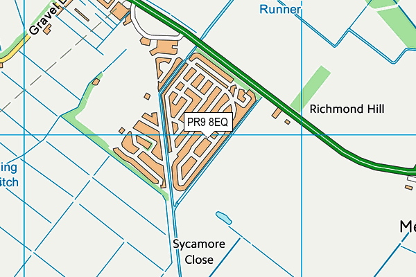 PR9 8EQ map - OS VectorMap District (Ordnance Survey)