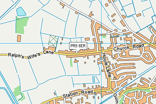 PR9 8ER map - OS VectorMap District (Ordnance Survey)