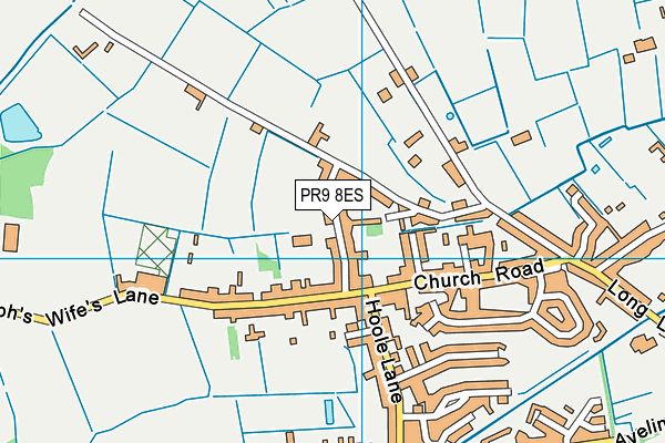 PR9 8ES map - OS VectorMap District (Ordnance Survey)