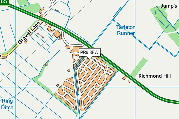 PR9 8EW map - OS VectorMap District (Ordnance Survey)