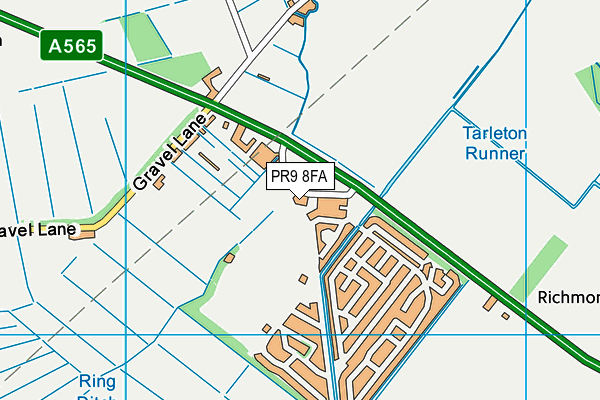 PR9 8FA map - OS VectorMap District (Ordnance Survey)