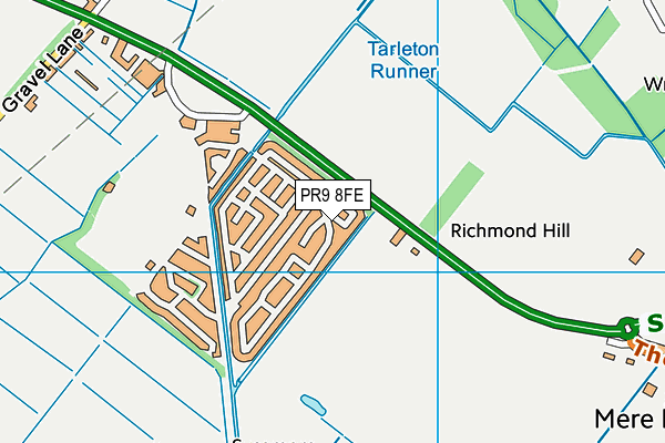 PR9 8FE map - OS VectorMap District (Ordnance Survey)