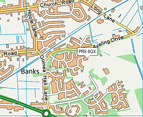 Map of ABINGTON DRIVE 1961 LIMITED at district scale