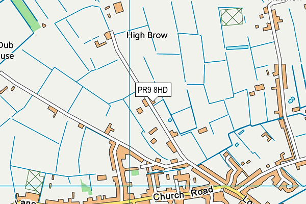 PR9 8HD map - OS VectorMap District (Ordnance Survey)
