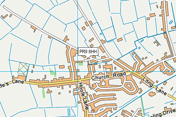 PR9 8HH map - OS VectorMap District (Ordnance Survey)