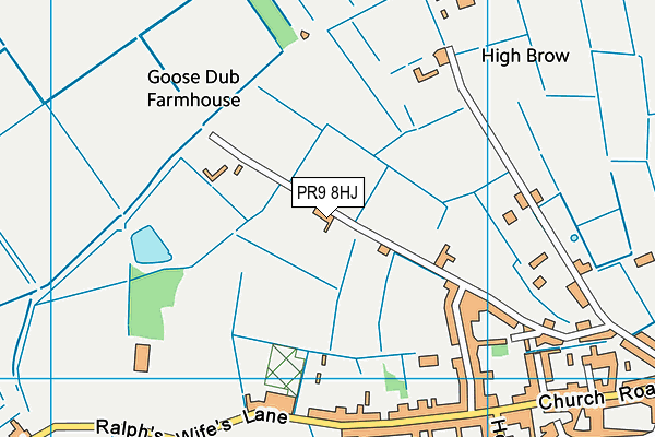 PR9 8HJ map - OS VectorMap District (Ordnance Survey)