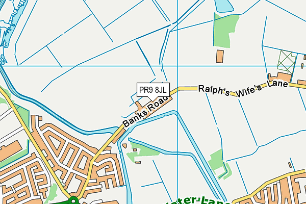 PR9 8JL map - OS VectorMap District (Ordnance Survey)