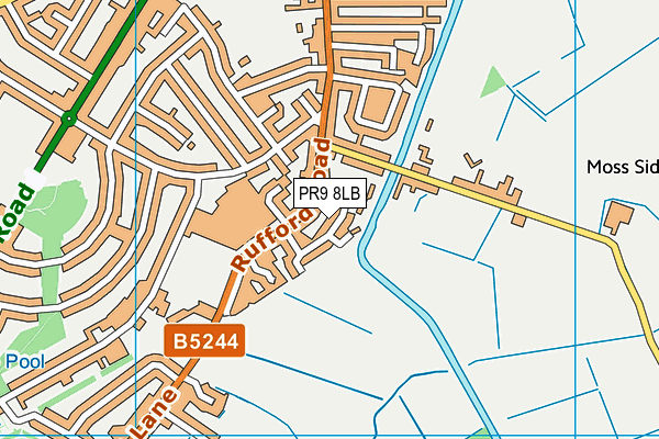 PR9 8LB map - OS VectorMap District (Ordnance Survey)