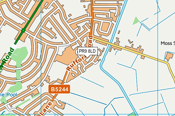 PR9 8LD map - OS VectorMap District (Ordnance Survey)