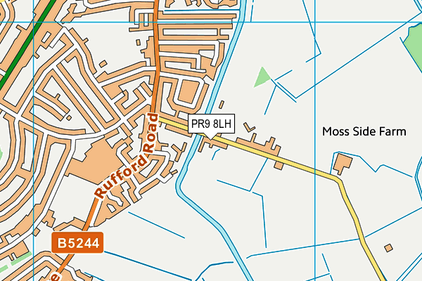 PR9 8LH map - OS VectorMap District (Ordnance Survey)