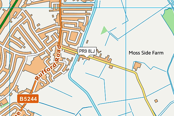 PR9 8LJ map - OS VectorMap District (Ordnance Survey)