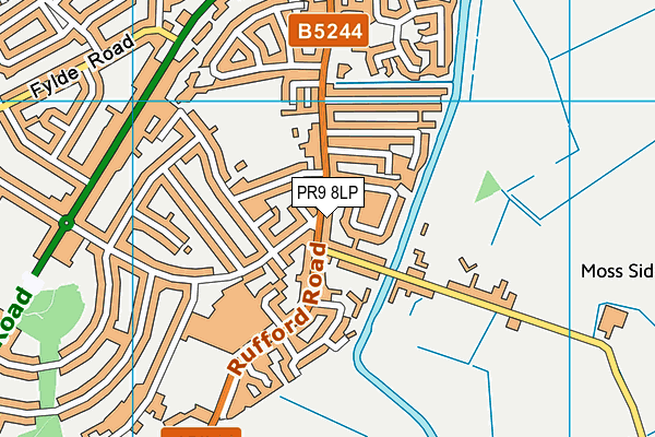 PR9 8LP map - OS VectorMap District (Ordnance Survey)