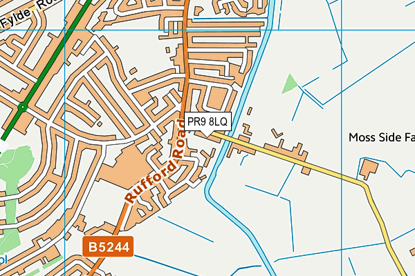 PR9 8LQ map - OS VectorMap District (Ordnance Survey)