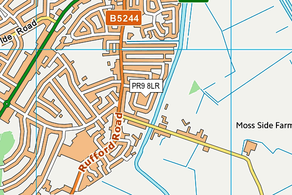 PR9 8LR map - OS VectorMap District (Ordnance Survey)