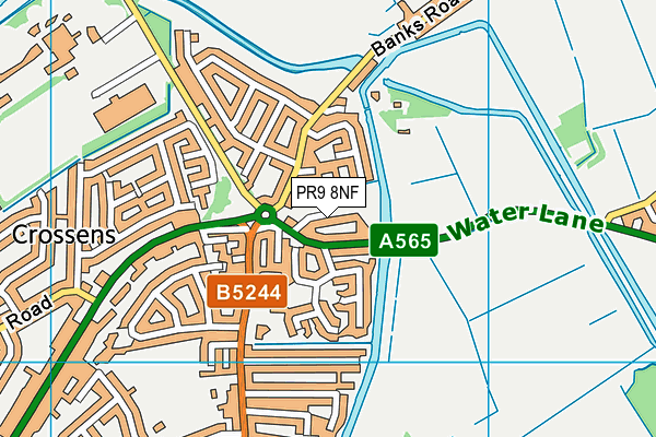 PR9 8NF map - OS VectorMap District (Ordnance Survey)