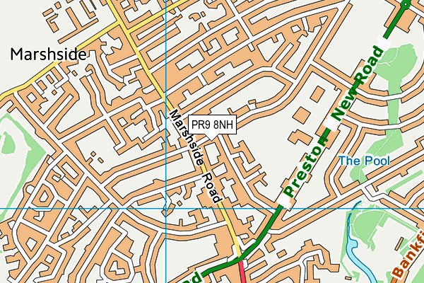 PR9 8NH map - OS VectorMap District (Ordnance Survey)