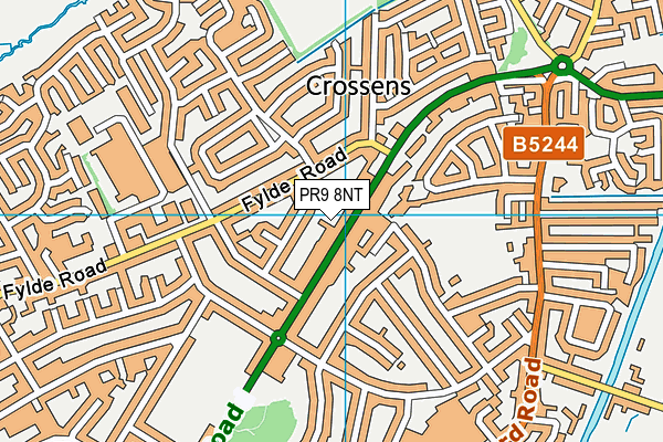 PR9 8NT map - OS VectorMap District (Ordnance Survey)