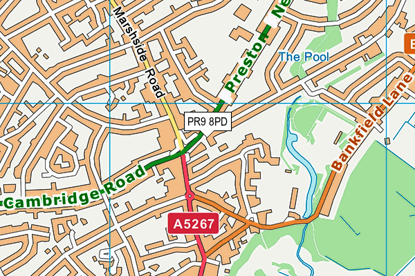 PR9 8PD map - OS VectorMap District (Ordnance Survey)