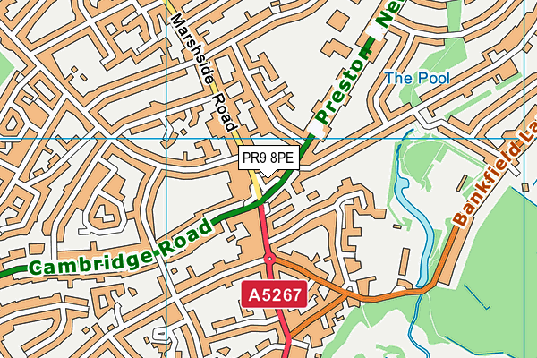 PR9 8PE map - OS VectorMap District (Ordnance Survey)