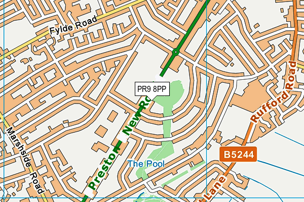 PR9 8PP map - OS VectorMap District (Ordnance Survey)