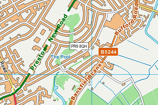 PR9 8QH map - OS VectorMap District (Ordnance Survey)