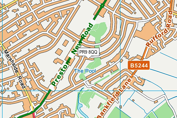 PR9 8QQ map - OS VectorMap District (Ordnance Survey)