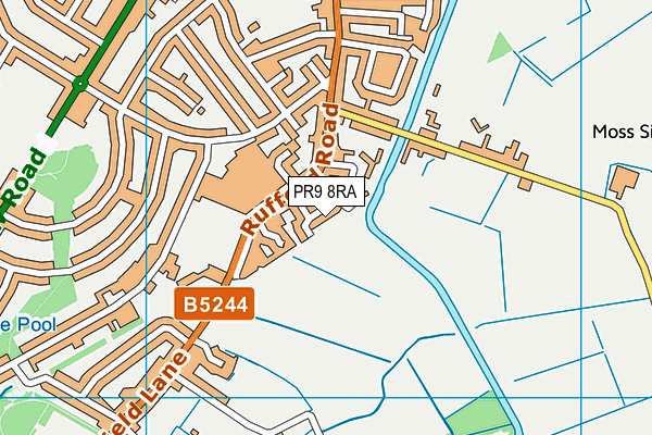 PR9 8RA map - OS VectorMap District (Ordnance Survey)