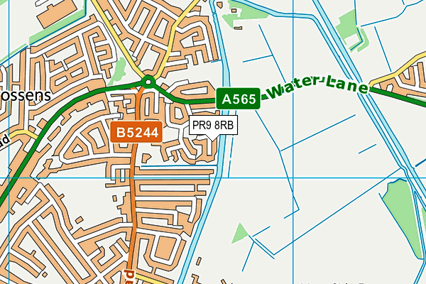 PR9 8RB map - OS VectorMap District (Ordnance Survey)