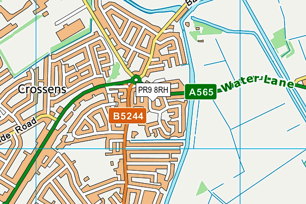 PR9 8RH map - OS VectorMap District (Ordnance Survey)