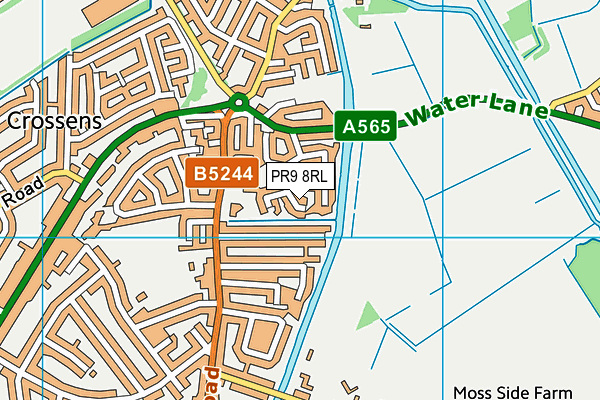 PR9 8RL map - OS VectorMap District (Ordnance Survey)