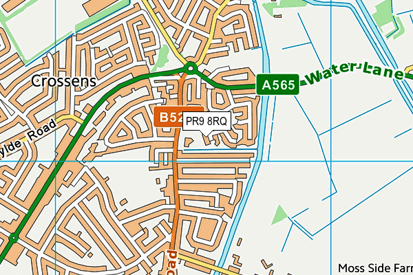 PR9 8RQ map - OS VectorMap District (Ordnance Survey)