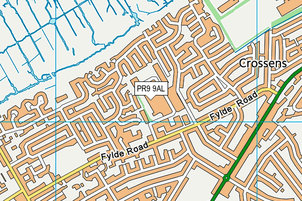 PR9 9AL map - OS VectorMap District (Ordnance Survey)