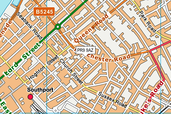 Holy Trinity Church of England Primary School, Southport map (PR9 9AZ) - OS VectorMap District (Ordnance Survey)