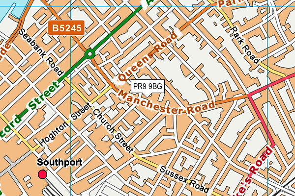 PR9 9BG map - OS VectorMap District (Ordnance Survey)