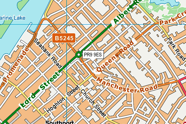 PR9 9ES map - OS VectorMap District (Ordnance Survey)