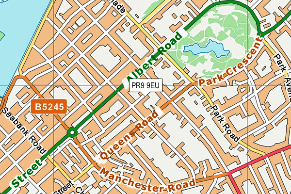 PR9 9EU map - OS VectorMap District (Ordnance Survey)