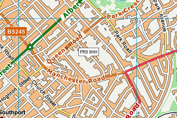 PR9 9HH map - OS VectorMap District (Ordnance Survey)